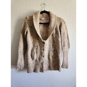 Y2k J. Crew Women's Knit Low Cut Cardigan Sweater Lg
